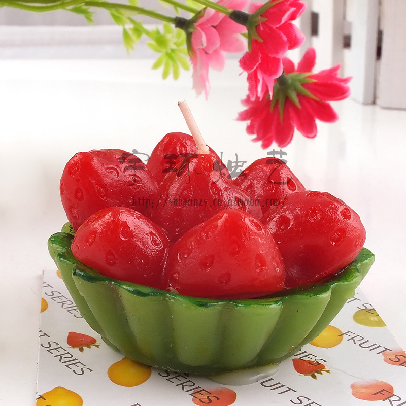 Factory direct sales of candle simulation fruits. Birthday candles, scented candles, wedding candles pic 2
