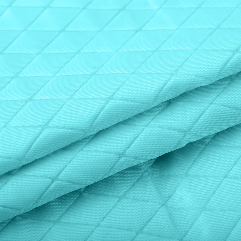 Leather fabric cosmetic bag for luggage, PVC diamond-shaped grid, 0.8cm, fabric veneer, decorative fabric pic 4