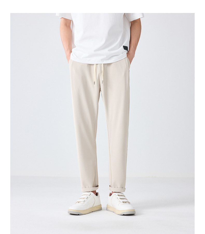 墨麦客华夫格肌理休闲裤男2023夏季新款松紧腰凉感男士裤子90656详情19