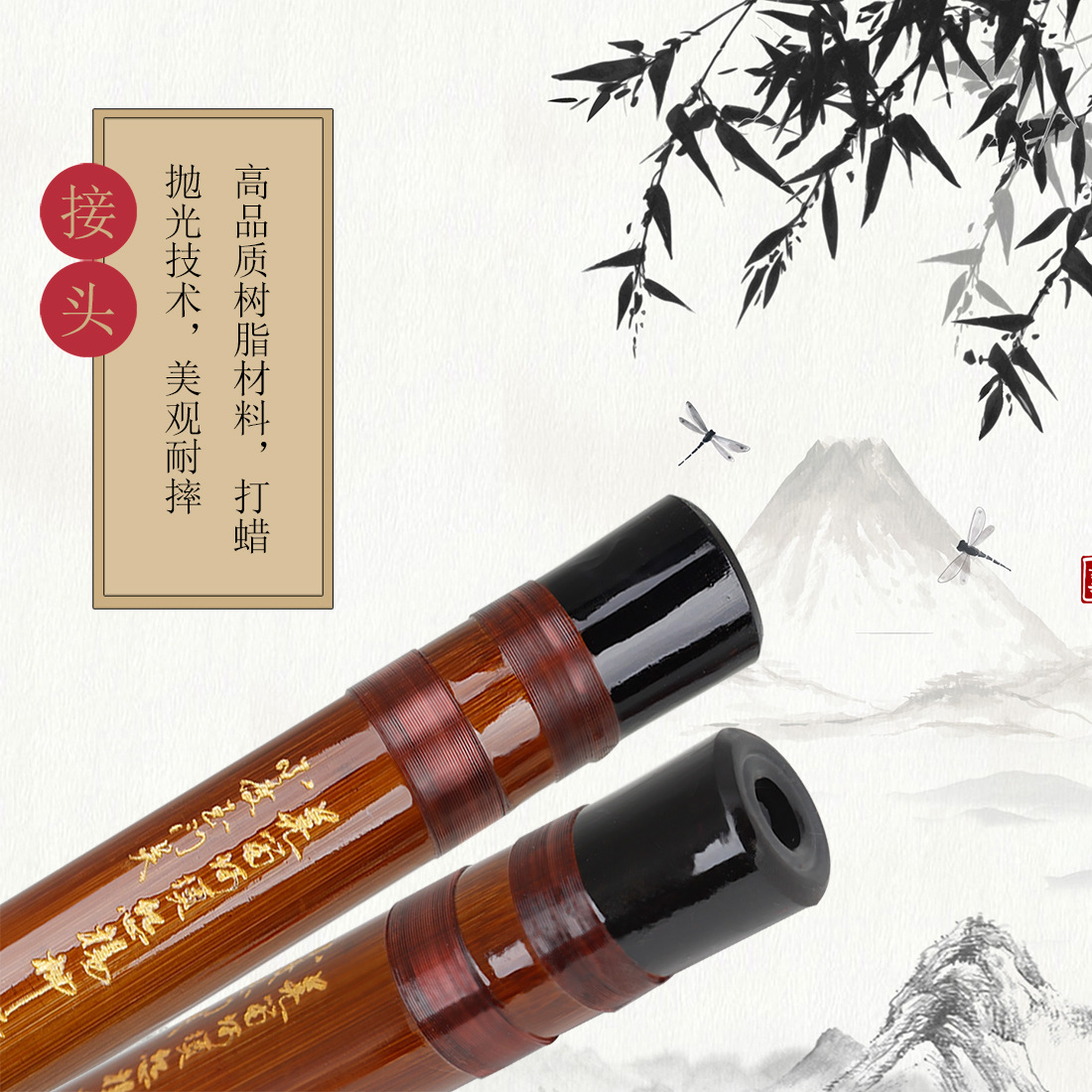 ZD-02 Meibate Bamboo Flute Plastic box for beginners to learn C/D/E/F/G key instruments wholesale bamboo flute for beginners to get started pic 19