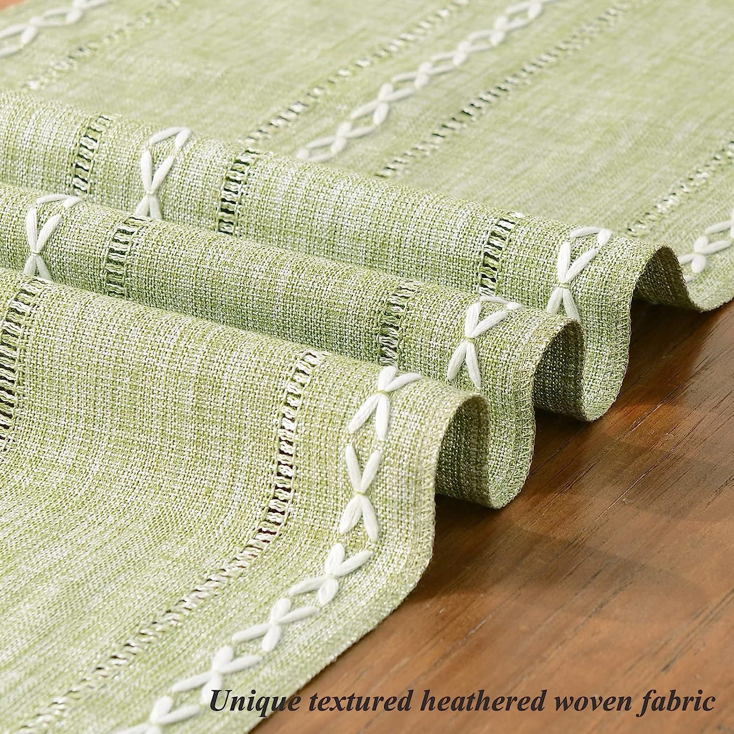 New cross-border Amazon handcrafted table flag, hollowed-out American country white tablecloth, dressing table scarf factory wholesale pic 26