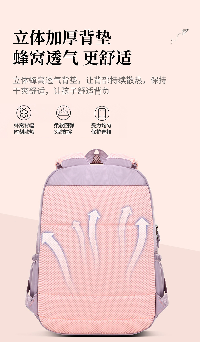 新款书包女可爱韩版高中生初中生学生六年级双肩包背包休闲大容量详情6