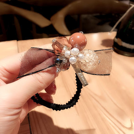 Cute hair tie, headwear and hair band, super fairy-like Korean version of Instagram influencer girl, dual-purpose hair tie, hair band and bracelet pic 11