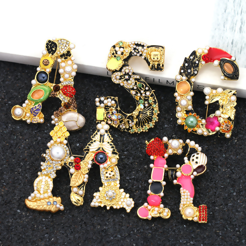 新款胸针奢华大气八芒星胸花别针韩国复古勋章衣小香风配饰详情1