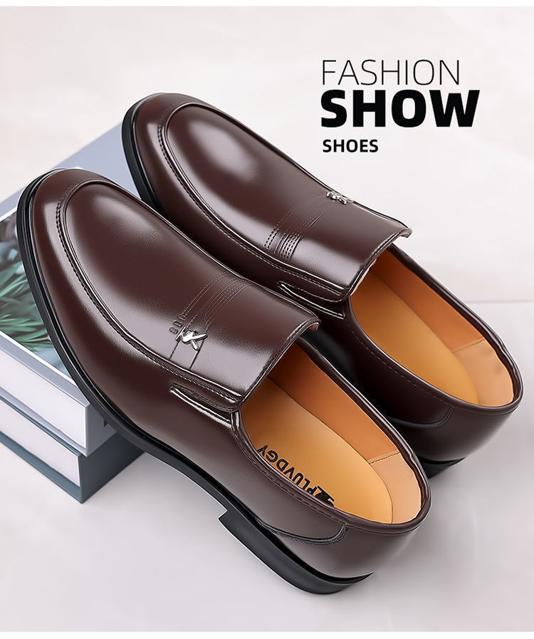 真皮牛皮男鞋特价清仓皮鞋青年时尚百搭潮男鞋软底商务休闲鞋子潮详情3