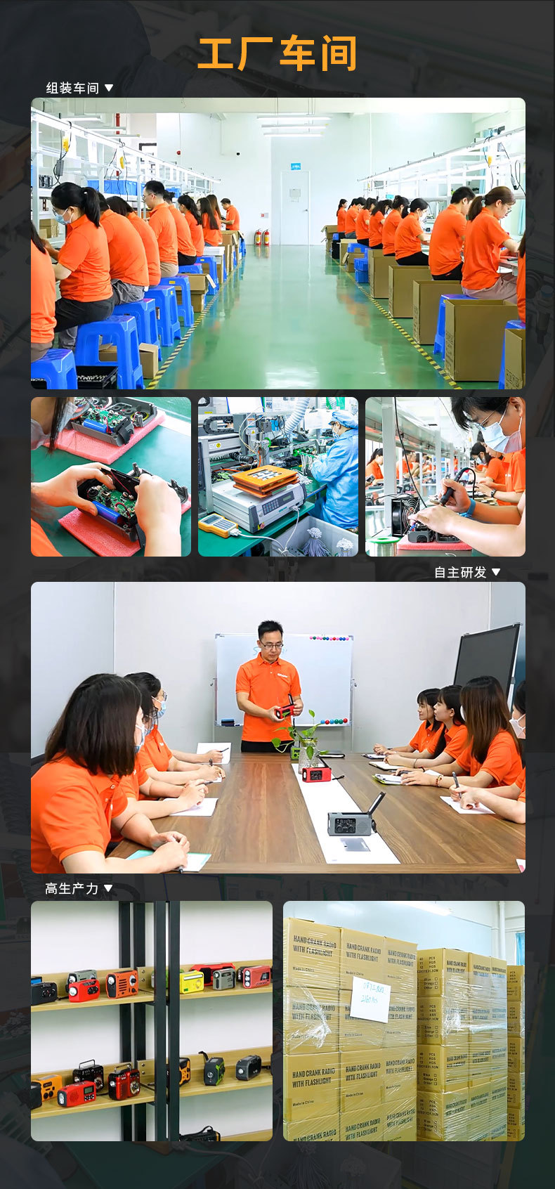 跨境23多功能FMAM太阳能手摇充电手机应急收音充电照明防灾收音机详情12