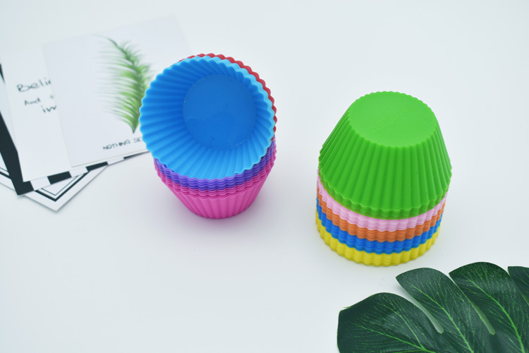 厂家现货硅胶马芬杯 烘焙甜品蛋挞布丁7cm蛋糕模具 DIY圆形蛋糕杯详情24
