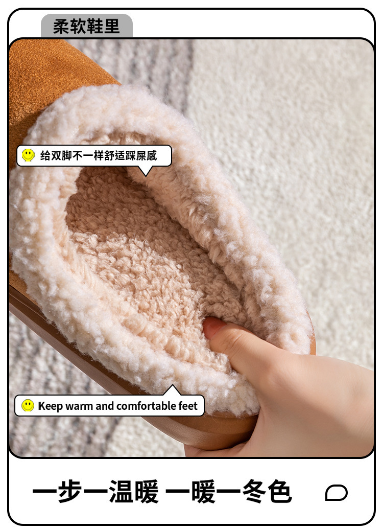 新款跨境热销棉拖鞋女秋冬季家居情侣保暖家用居家毛绒男月子棉鞋详情10