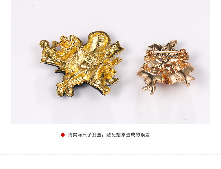 新款圣诞老人圣诞树胸针 复古合金衣服鞋帽配饰胸花 饰品别针详情3