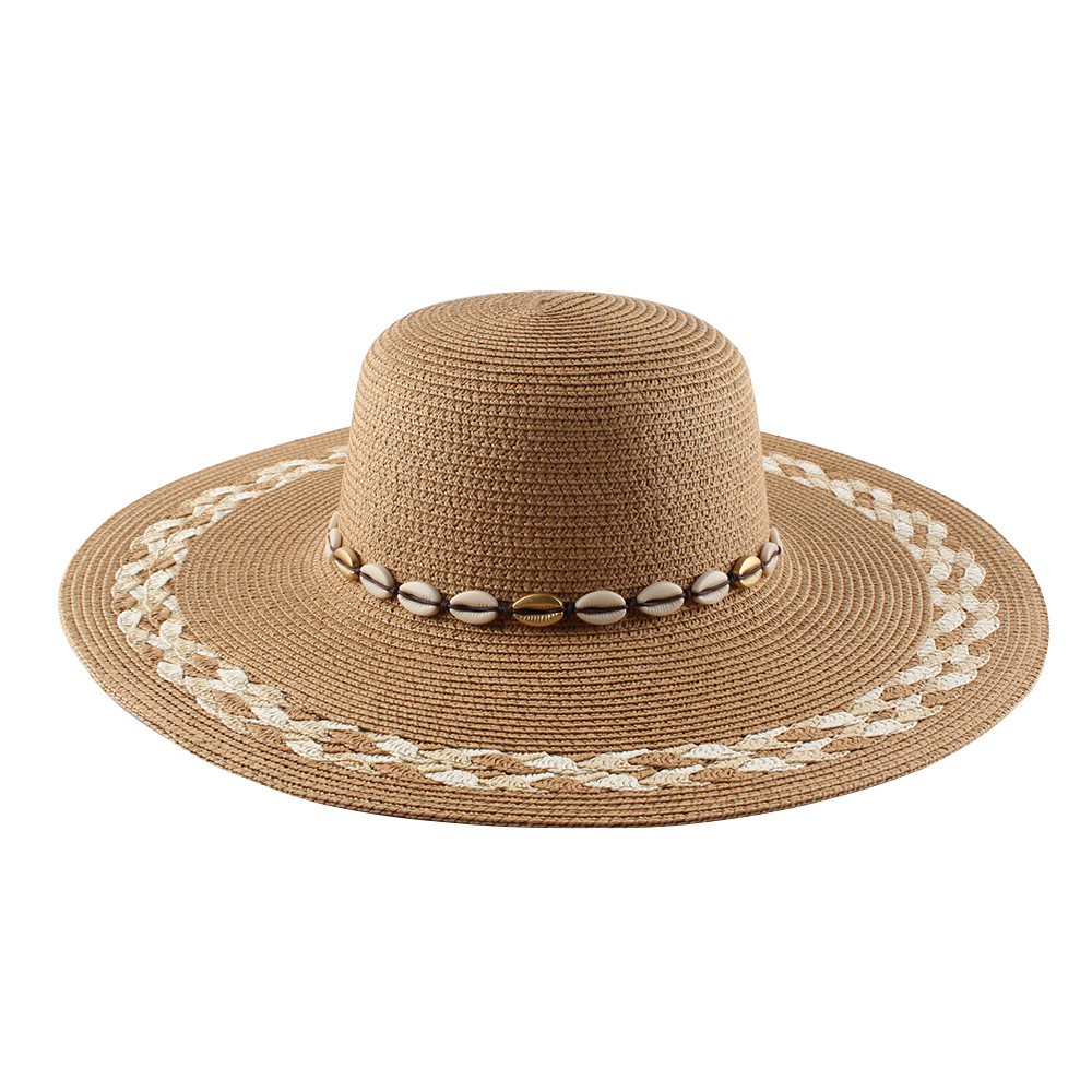 Protector solar Señora Gran longitud trenzada visera sombrero nuevo estilo sombrero de moda mujer versión coreana primavera verano viaje playa sombrero de paja personalizado pic 10