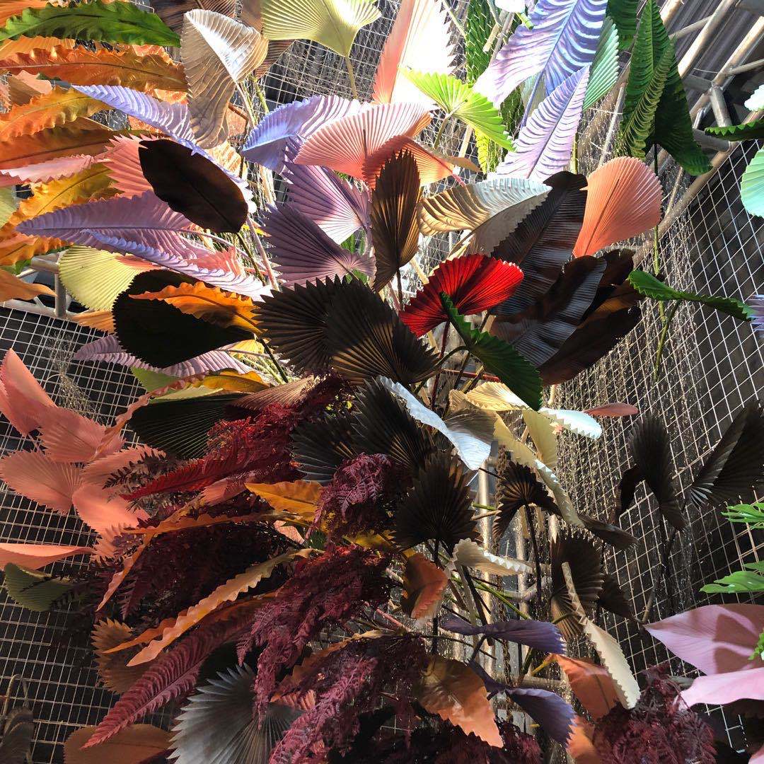 Simulated wedding leaves, simulated Persian leaves, simulated turtle-back leaves, simulated fan leaves, simulated Japanese taro leaves, simulated flowers, simulated lawns, simulated trees, simulated vines, simulated flowers, simulated greenery pic 3