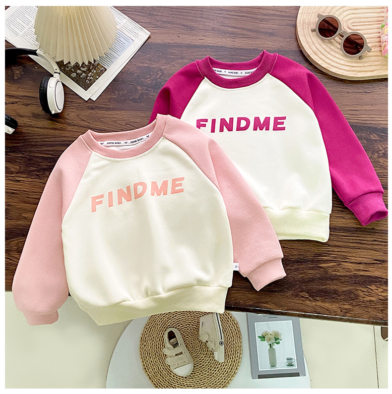 童装批发儿童卫衣加绒冬款圆领打底衫男 女童单上衣中大童长袖T恤详情10