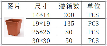 方形加仑盆黑加仑花盆植物园花盆刷漆仿古花盆塑料花盆 方形大花盆 Deepot深型花盆盆栽种植刷漆类详情7