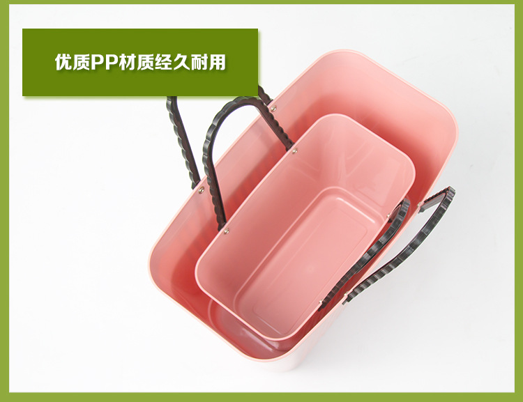 Cesta de almacenamiento cesta de lavandería cesta de plástico para ropa sucia cesta de almacenamiento cesta de suministros venta directa de fábrica pic 16