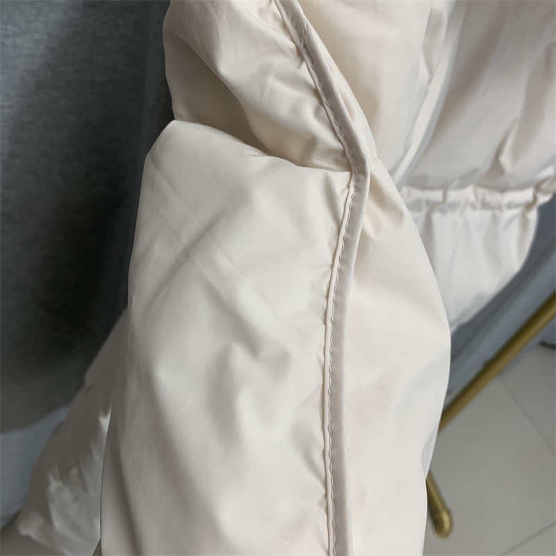 Mid-length goose down jacket for women 2022 new style Korean version knee-length thickened slimming drawstring fashionable warm coat trend pic 28