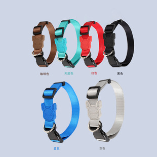 Cross-border hot-selling pet collars, dog PU collars, medium and large-sized dog neck covers, and leash collars are available for wholesale in stock pic 2