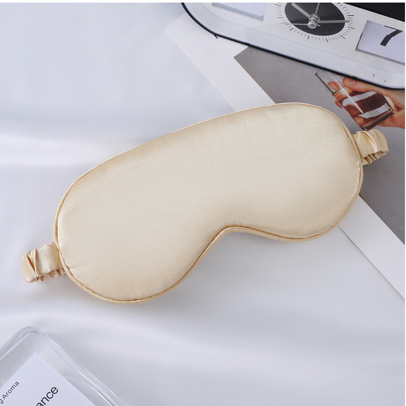眼罩仿真丝双面桑蚕丝遮光睡眠眼罩加印logo户外出行必备现货批发详情52