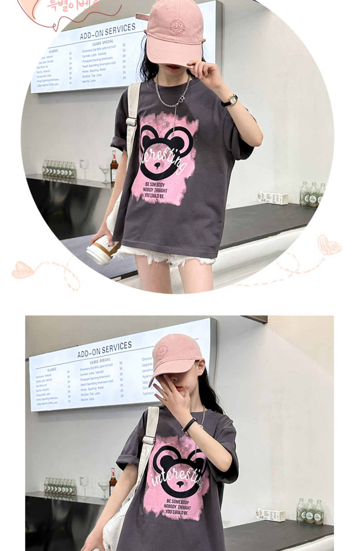 女童短袖纯棉T恤2023新款夏季宽松上衣中大童装印花t儿童半袖体恤详情13