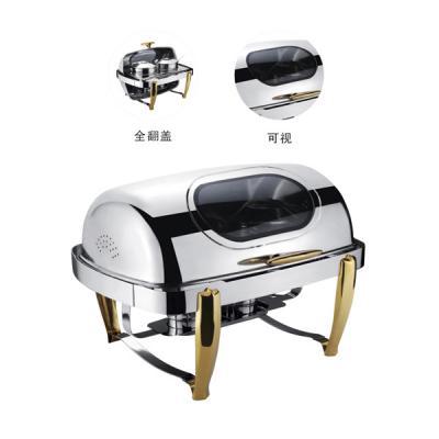 Hotel supplies: Sheep horn self-service double soup stove, visible full flip cover, Bufei stove, electric heating pic 1
