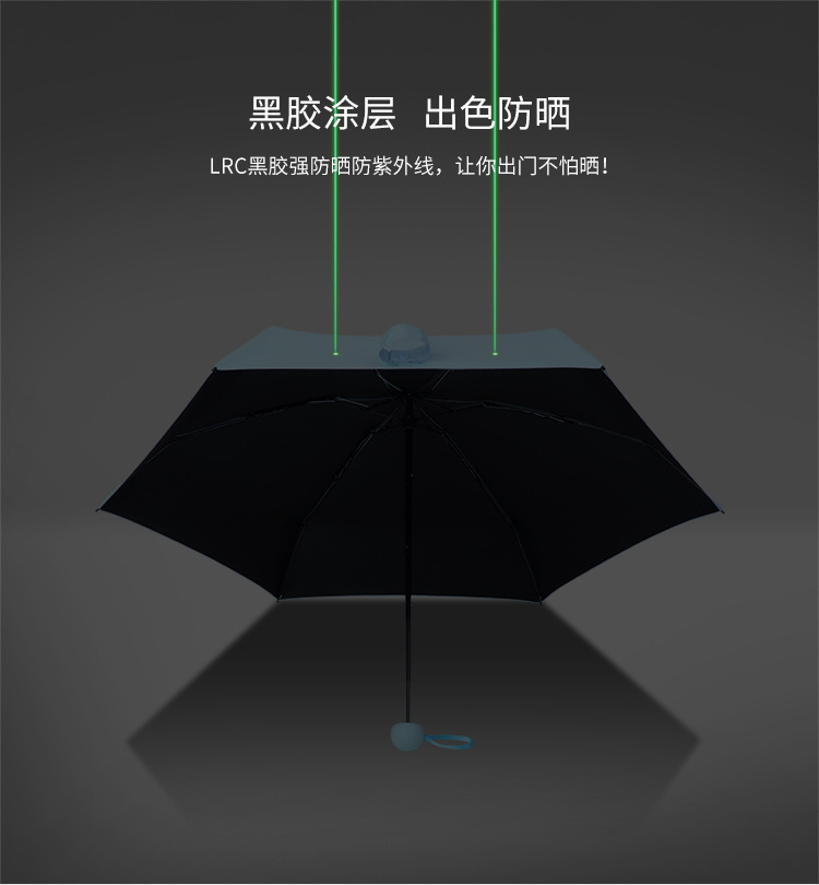 50% off umbrella capsule, eyeglass umbrella, ultra-light mini sun protection umbrella, black rubber sunshade pocket umbrella, small custom umbrella pic 58