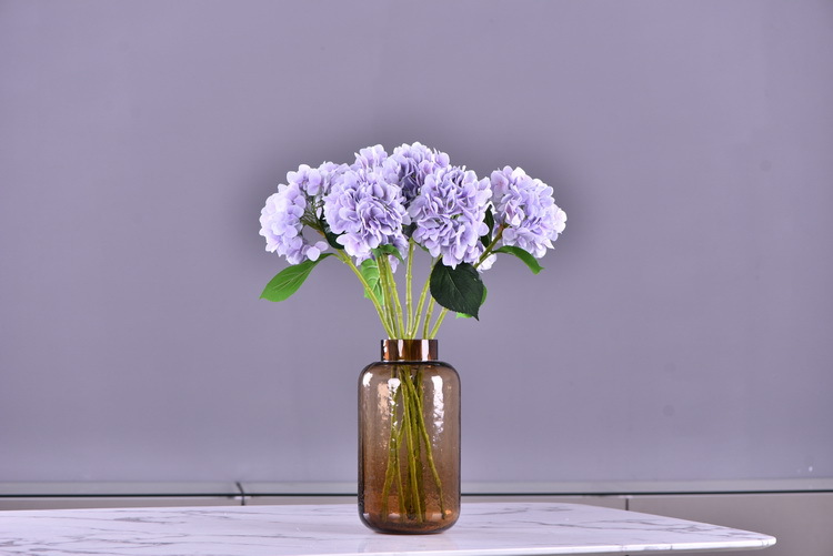 Factory supply of artificial hydrangeas, high-end hydrangea wholesale, wedding, home, hotel landscaping, main flowers, decorative artificial flowers pic 41