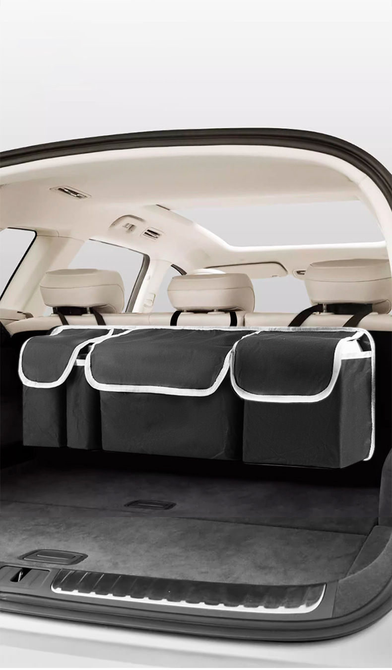 Car trunk storage bag, multi-functional Oxford cloth storage bag, SUV car storage bag, car seat back hanging bag pic 4