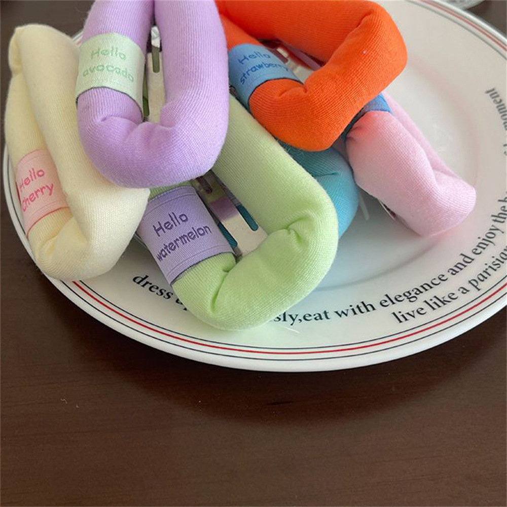 Cream-colored puffy sponge hair clips, cute large bangs clips, BB clips, makeup clips, hair clip edge clips, and teenage hair accessories pic 14