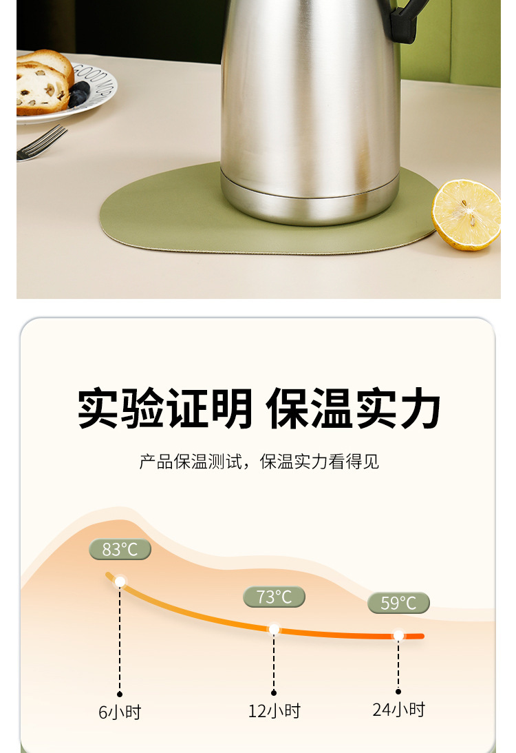 厂家批发鹰嘴家用开水壶不锈钢保温壶大容量双层真空保温瓶热水瓶详情7