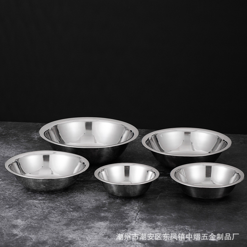 不锈钢码斗无磁加厚宠物盆多用汤碗打蛋盆厨房料理盆厂家直销详情10