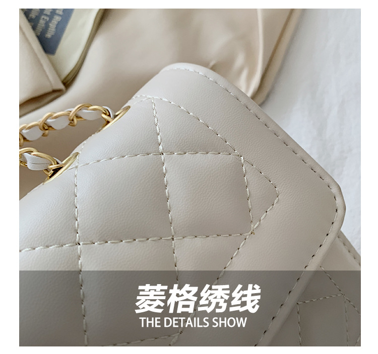 夏天迷你小包包2022新款潮珍珠链条包女包夏季百搭白色单肩斜挎包详情8