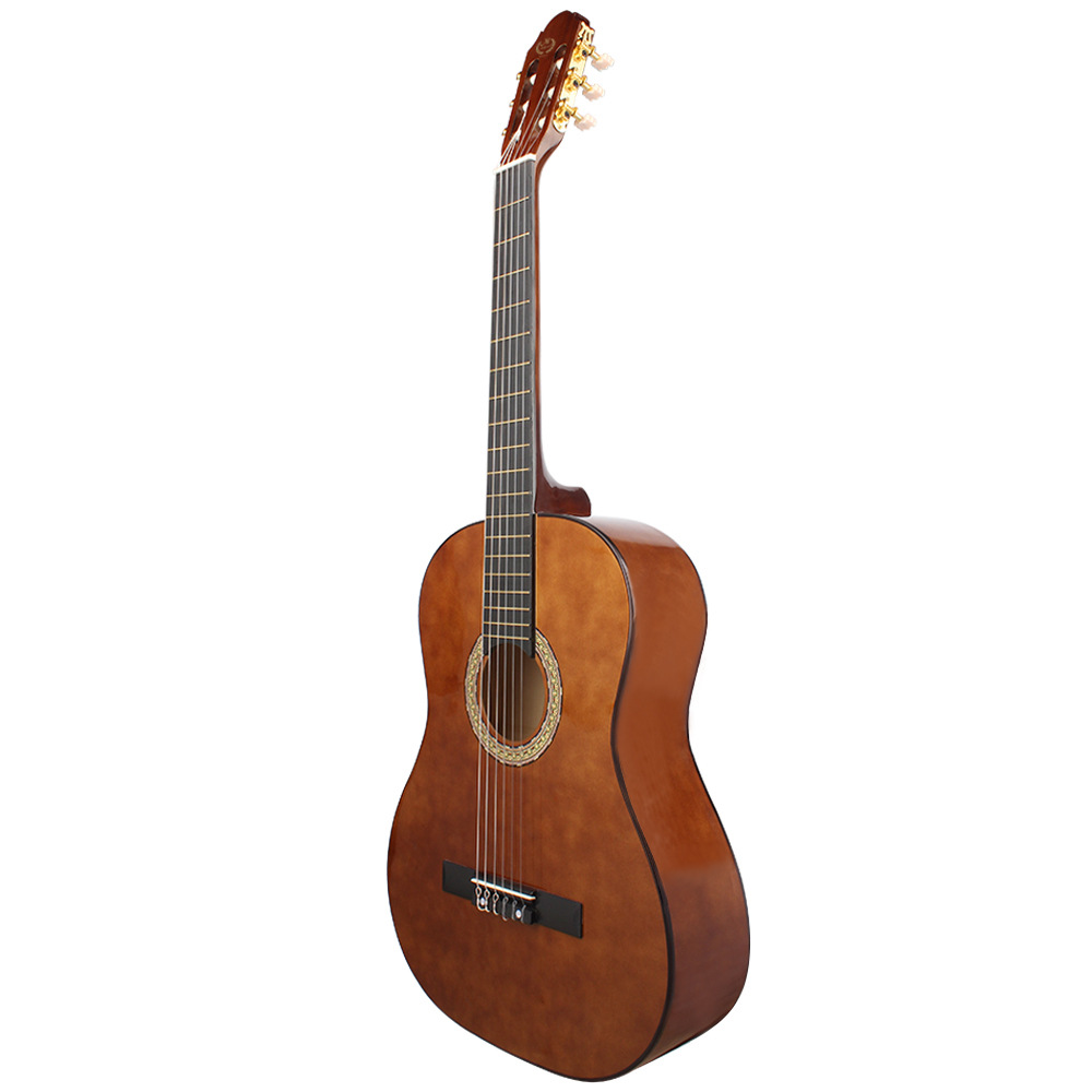 38寸古典吉他成人初学木吉他圆角吉他椴木包边外贸批发guitar乐器详情16