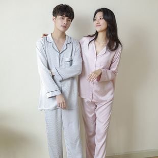 Pareja hielo pijamas de seda mujeres verano seda manga corta moda imitación de seda ropa casera outwear traje hombre al por mayor pic 11