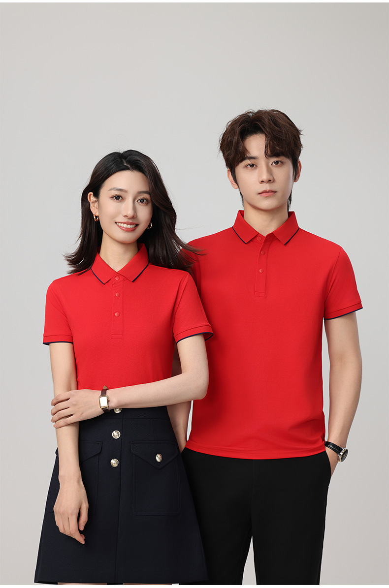 广告衫印字夏季翻领短袖polo衫文化衫绣字团体服企业工作服印logo详情20