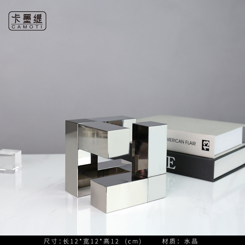 Cametti creative crystal ornaments, modern light luxury home soft furnishings, living room, TV cabinet, study decoration handicrafts pic 32