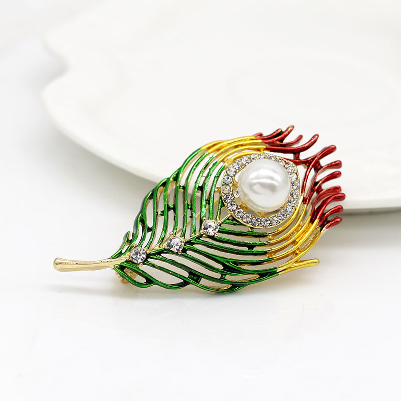 韩国新款高档珍珠胸针时尚风胸花水钻个性丝巾扣蝴蝶别针批发详情66