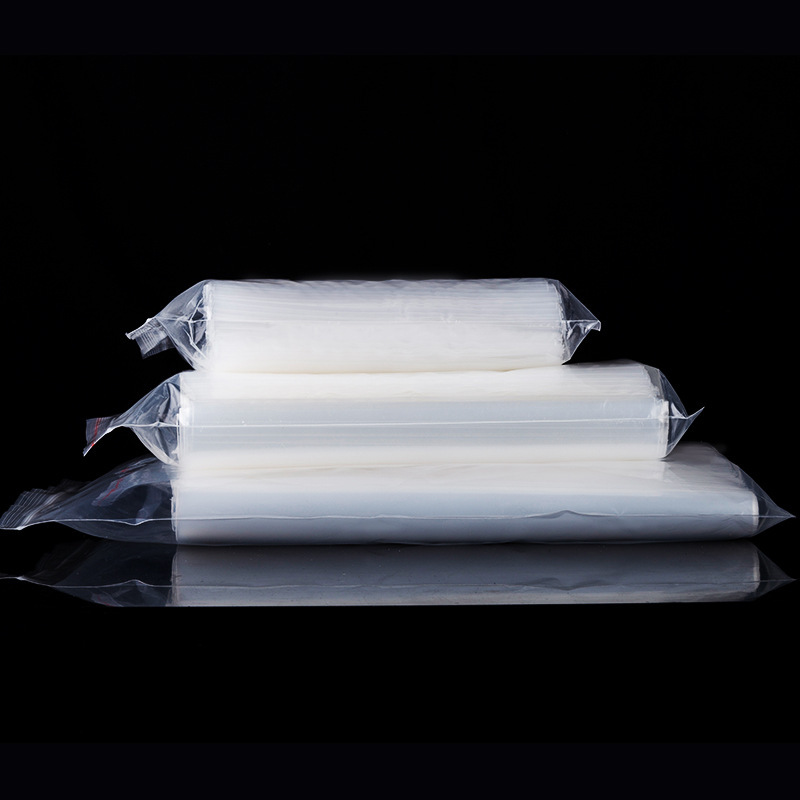 Wholesale medium-sized self-sealing bags 25.5*12.5 thickened transparent food bags pic 1