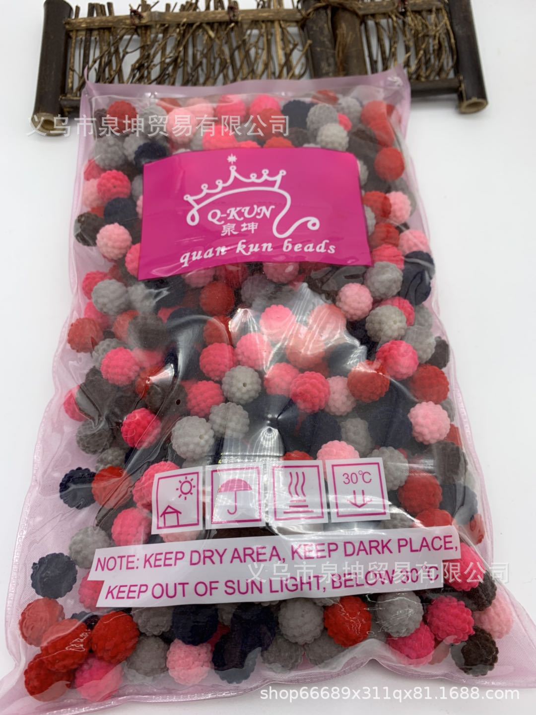 14mm flocking bayberry balls assembly and combination, bayberry balls in stock, instant delivery, factory direct sales, first-hand supply pic 2