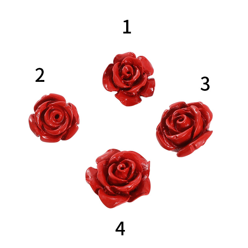 Wholesale of high-content cinnabar flat-bottomed lotus, perforated rose, small accessories, lotus seeds, lotus pods and loose beads pic 3