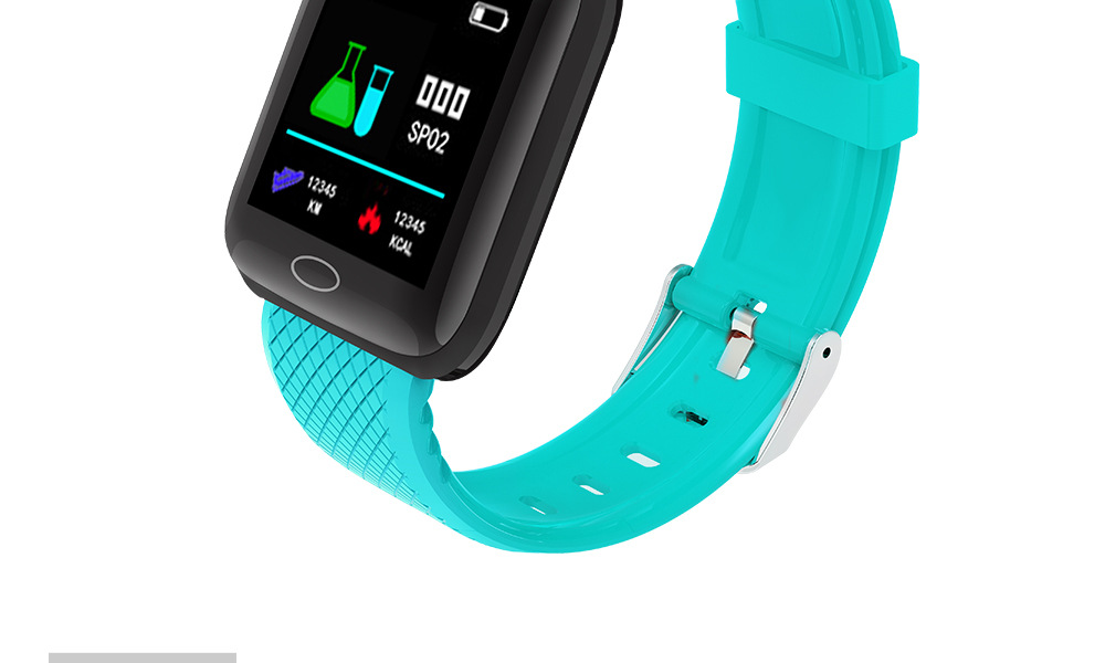 116plus Color Screen smart sports step count, heart rate, blood pressure, call information reminder function, wristband, cross-border gift pic 27