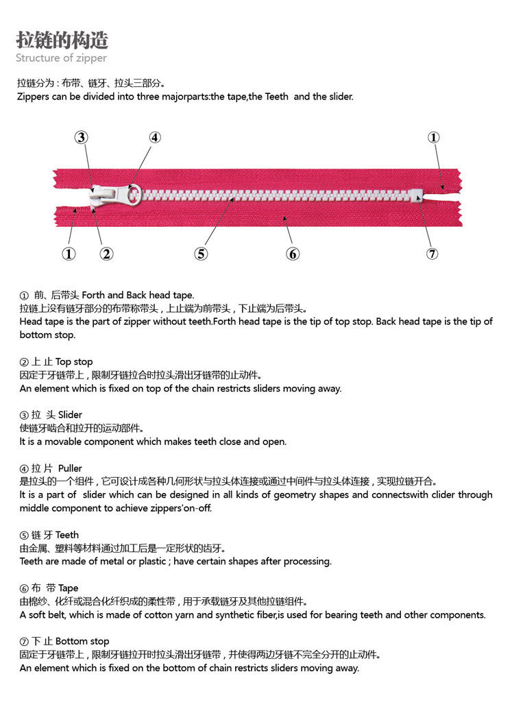 拉链的构造
