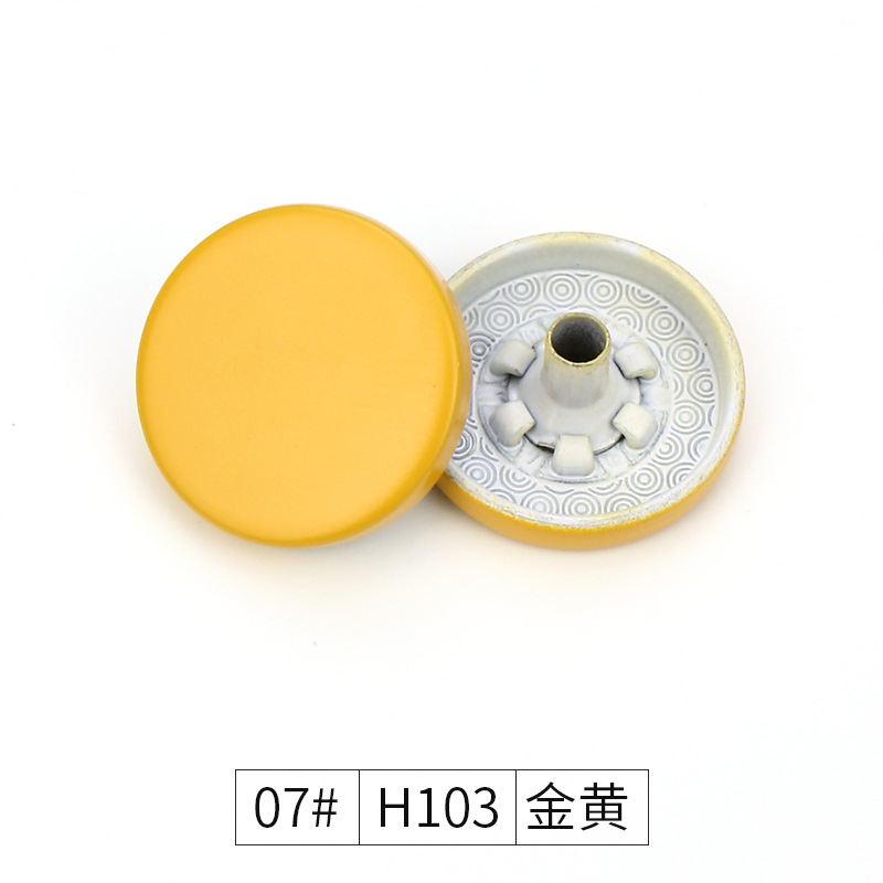 Wholesale of four-piece buckles, metal concealed buckles, colored spray-painted buttons, flat snap buttons, and small chanel-style coat buttons in stock from the manufacturer pic 43