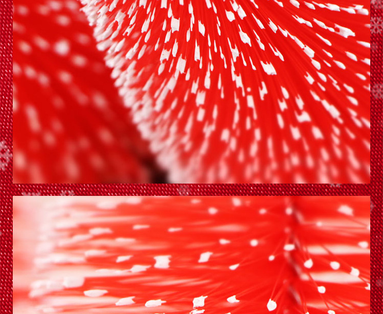 Red snow-added mini Christmas pine needle tree Christmas decoration with a simulated wooden base Christmas tree window display is in full bloom pic 41