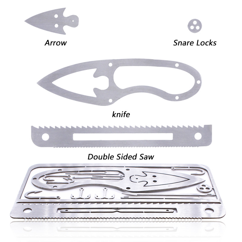Cross-border new in-stock fishhook cards, multi-functional fishhooks, fishhook model plates, etched fishhooks can be processed according to samples pic 6