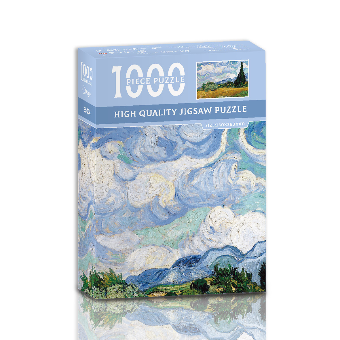 A jigsaw puzzle of 1000 pieces of famous oil paintings on paper, a brain-teasing puzzle pic 5