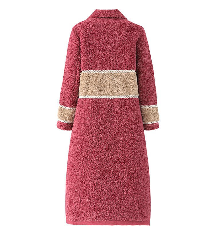 A new and fashionable Korean-style granular fleece and fur integrated woolen coat for women in winter pic 28