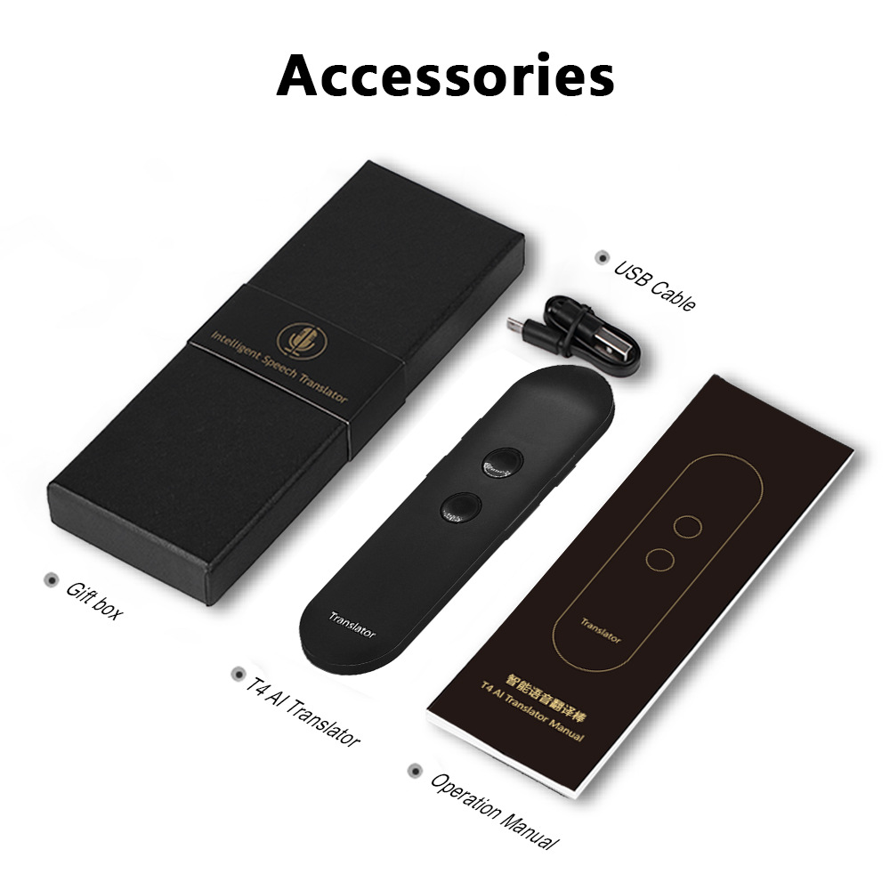 T4 Smart Translation Stick, AI intelligent voice and photo translation machine, supports remote translation in 97 languages for business, office and travel pic 12