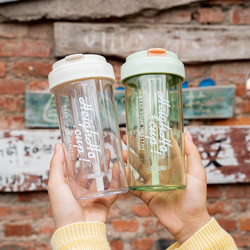 茶隔双饮咖啡杯便携户外手提杯子大容量随手塑料吸管杯女生办公室详情6