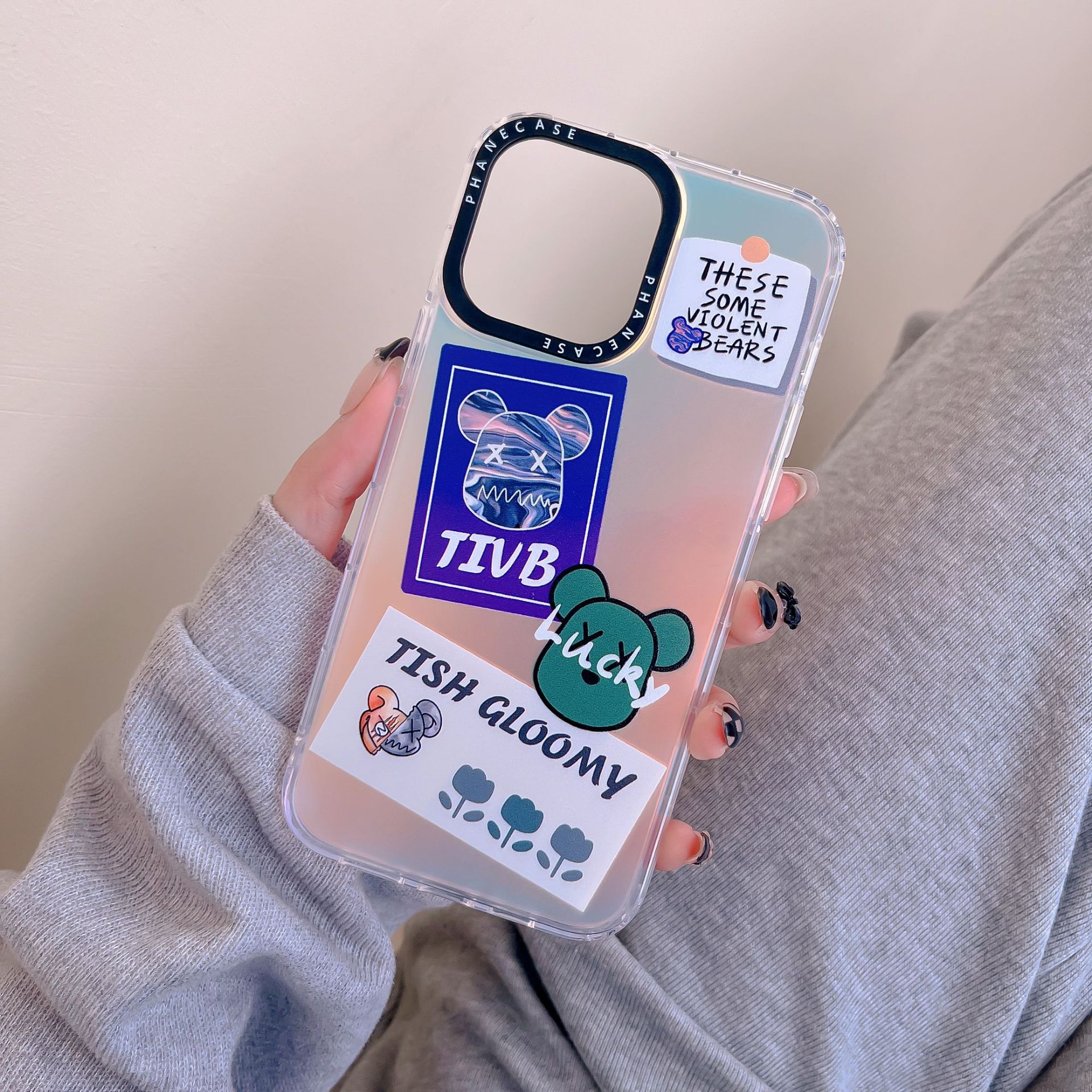 Laser Cartoon 14 is suitable for iPhone14Promax and iPhone 13Pro phone cases. 12 Personalized and 11 shockproof XSMAX pic 9