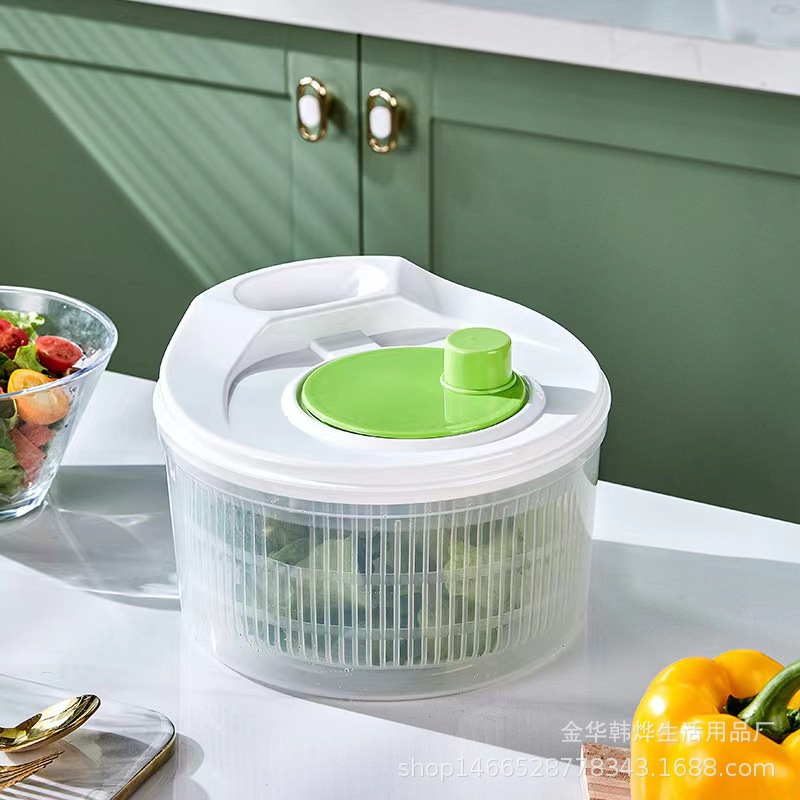 The manufacturer's new multi-functional draining basket, household kitchen salad and vegetable washing basket, dehydration basket, and vegetable spin dryer pic 8
