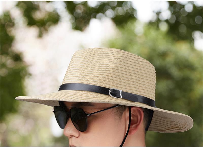 Sunshade fishing hat for men, summer foldable sun hat for men, trendy denim hat, wide-brimmed straw hat for men, outdoor sun protection hat pic 18